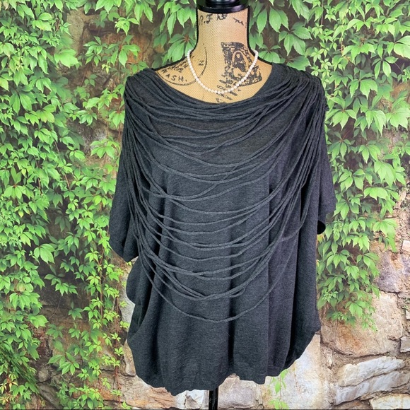 ROBBI & NIKKI Charcoal Wool/Cashmere Blend Sweater, S - Picture 1 of 12